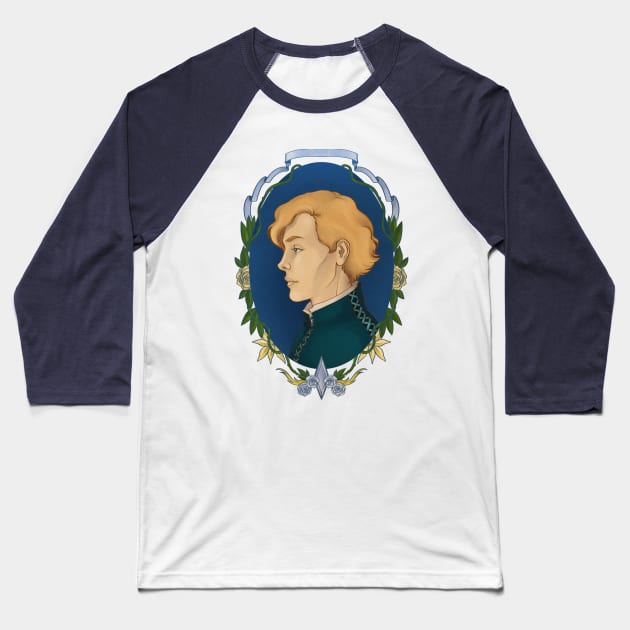 Laurent of Vere Baseball T-Shirt by jadepgraphicart